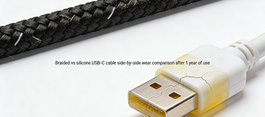 Braided or Silicone USB‑C Cables