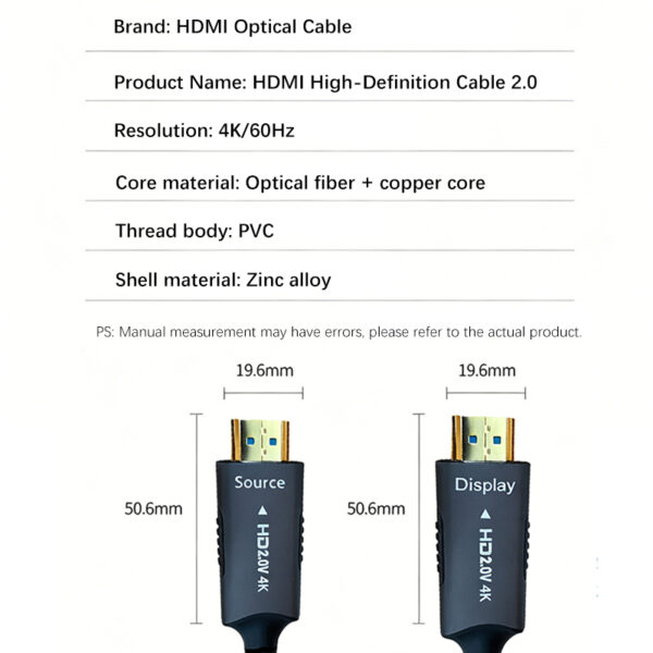 4K 60Hz fiber optic