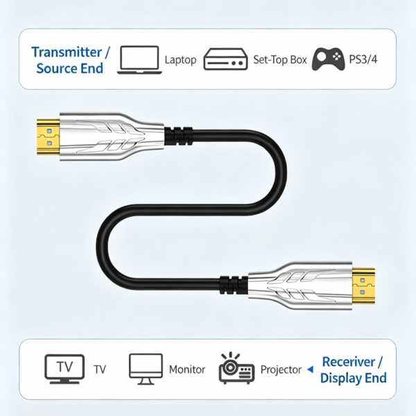AOC Active Optical HDMI 2.0 Cable 4K@60Hz - Image 5